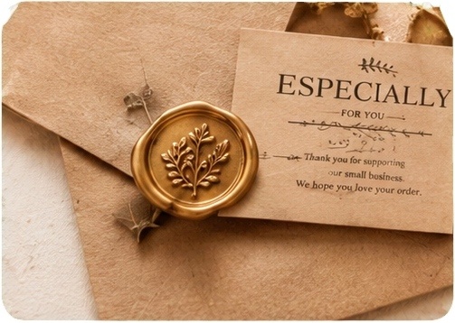 Small Business Packaging with Wax Seals